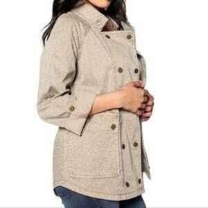 Anthropologie Marrakech Utility Jacket Leopard Lightweight Size M